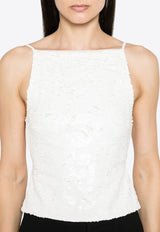 Open-Back Sequined Top