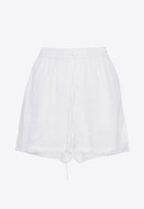 Embroidered Frayed Shorts