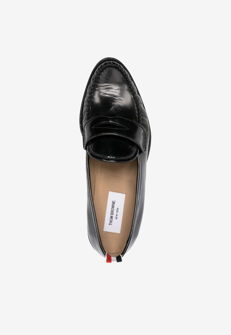 Calf Leather Penny-Slot Loafers
