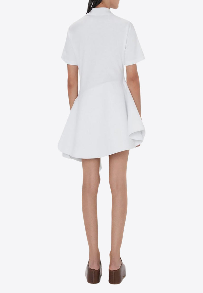 Asymmetric Mini Polo Dress