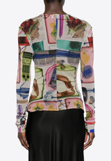 X-ray Printed Long-Sleeved Top