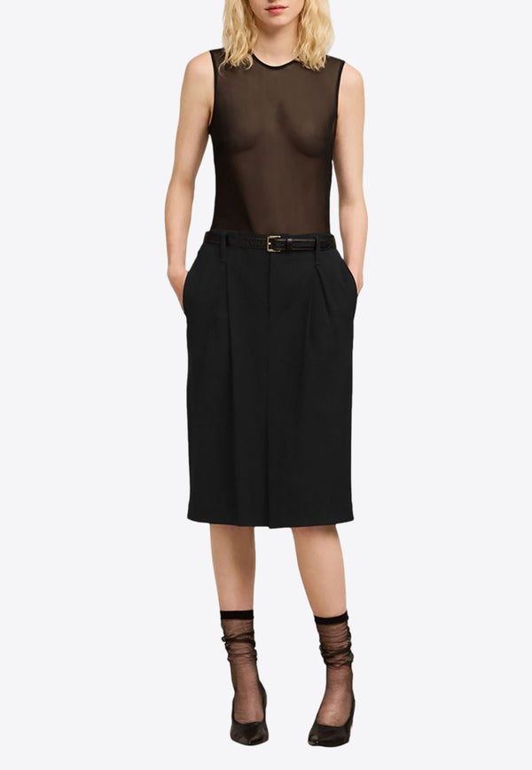 High-Waist Pencil Skirt