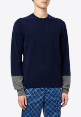 Colorblocked Crewneck Sweater