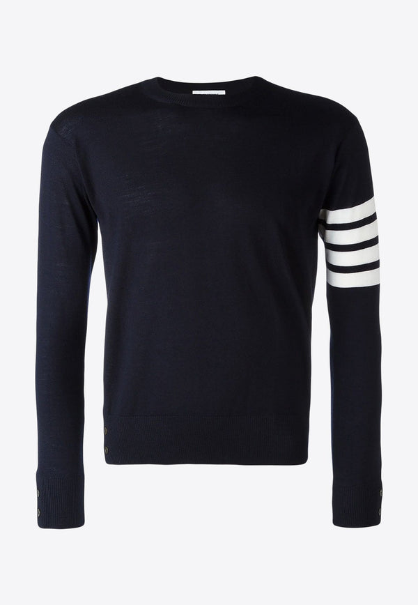 4-bar Stripes Wool Sweater