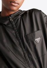 Triangle Logo Hooded Raincoat
