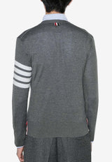 4-bar Stripes Merino Wool Sweater