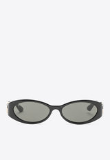 Oval Acetate Sunglasses