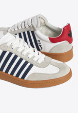 Boxer Paneled Leather Sneakers