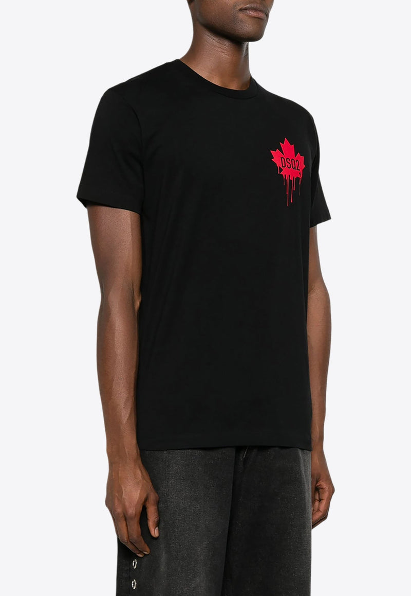 Maple Leaf Print T-shirt