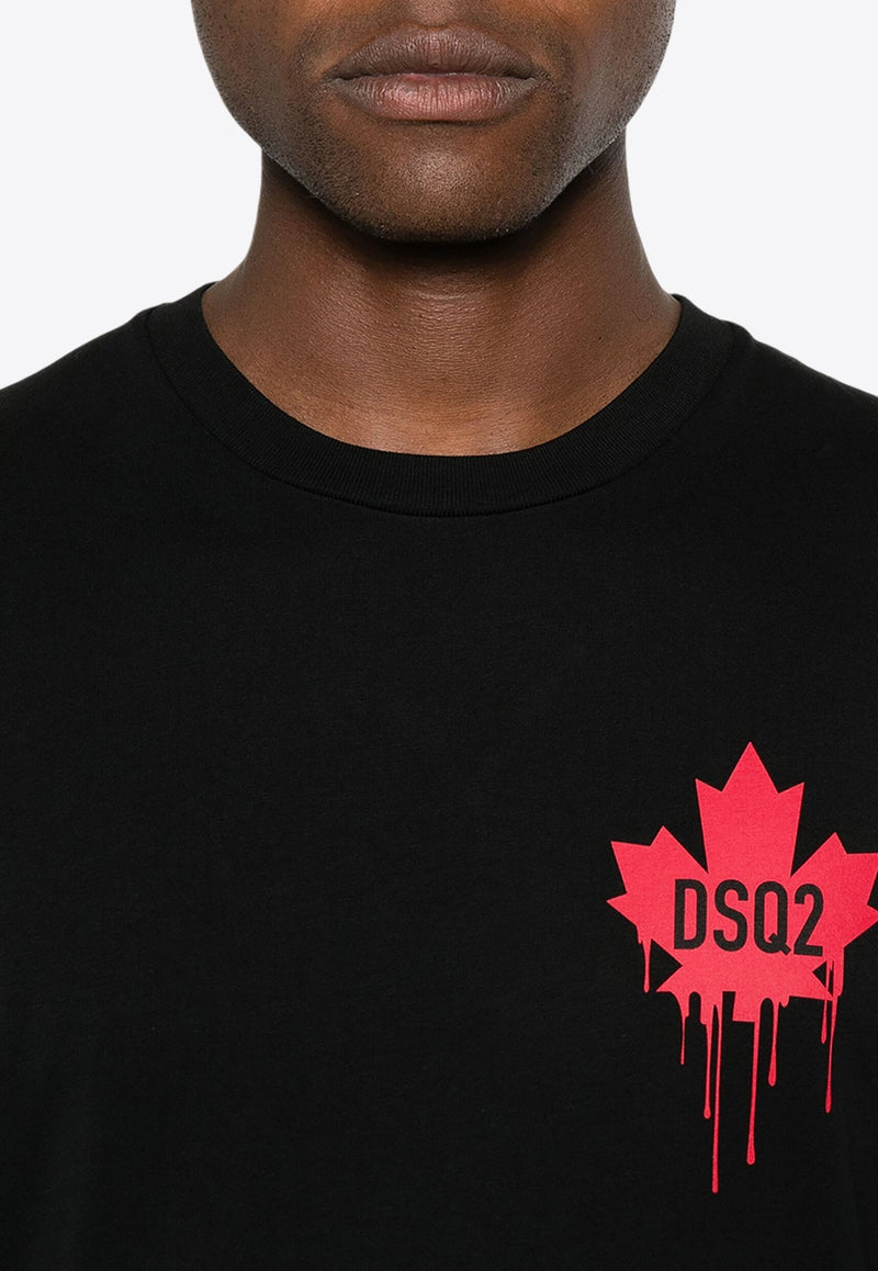 Maple Leaf Print T-shirt