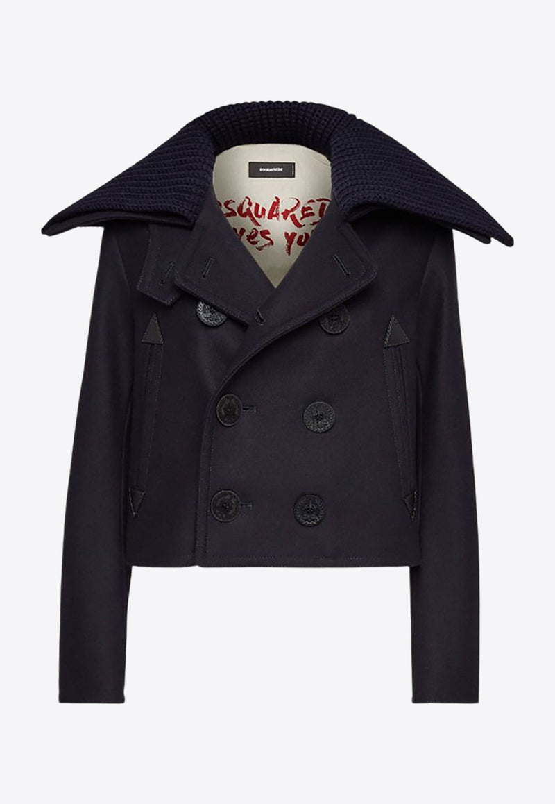 Double-Breasted Sailor Mini Peacoat