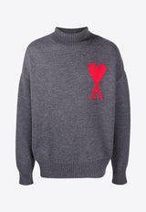 Ami De Coeur Mock-Neck Wool Sweater