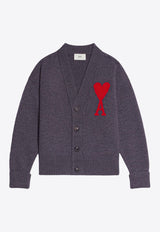 Logo Intarsia Wool Cardigan