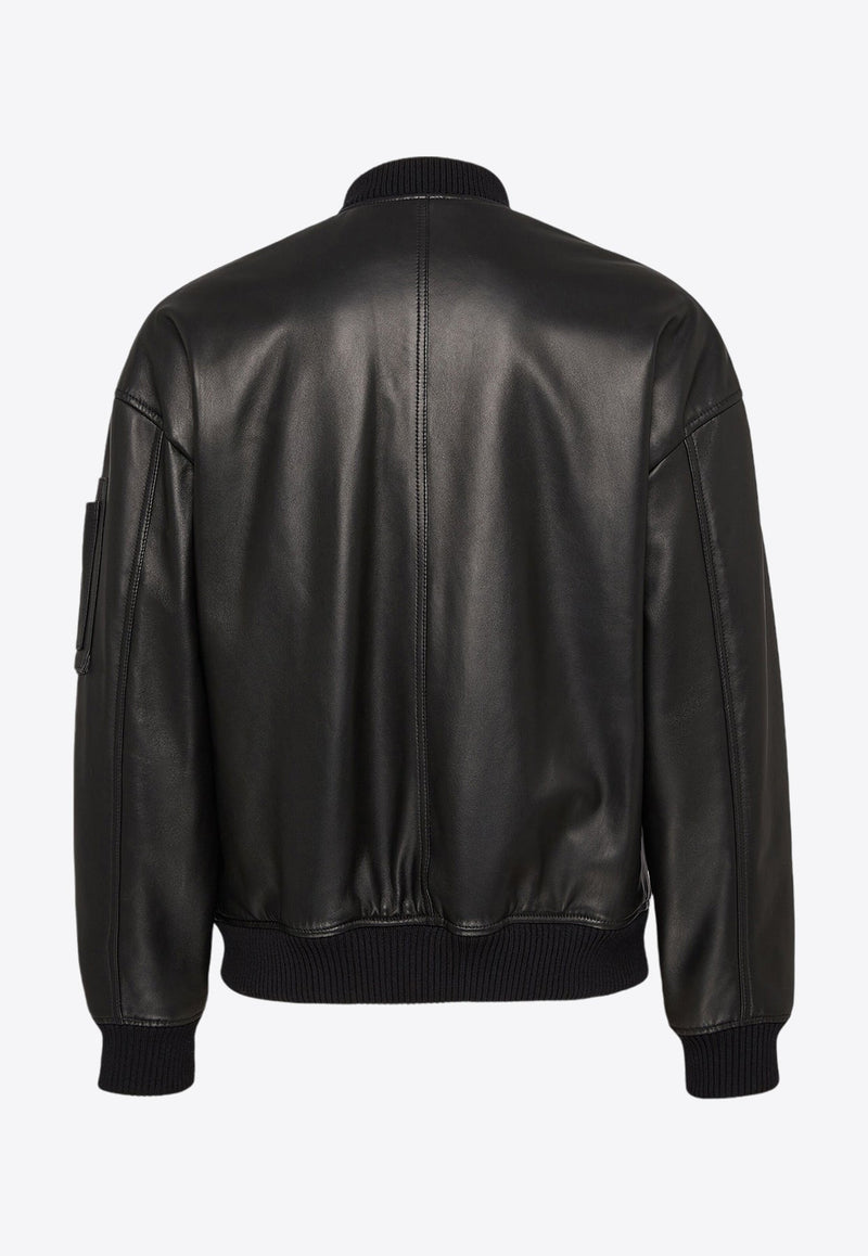 Leather Bomber Jacket