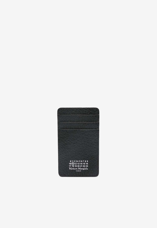 Four Stitches Grained Leather Cardholder