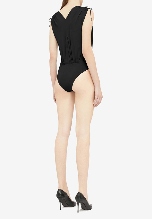 Crepe V-neck Bodysuit