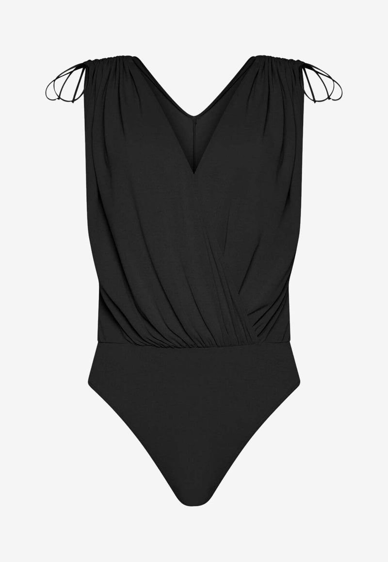 Crepe V-neck Bodysuit