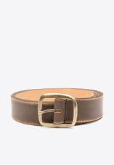 Vintage Buckled Leather Belt