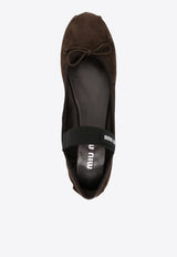 Bow Suede Ballet Flats