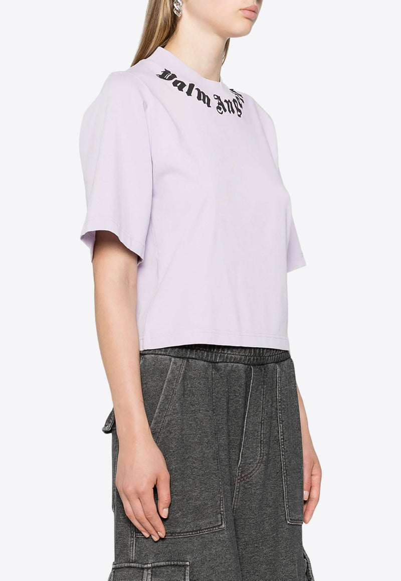 Neck Logo Cropped T-shirt