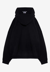 Logo Zip-Up Oversized Hoodie