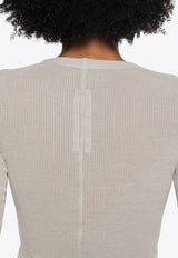 Ribbed Long-Sleeved Top