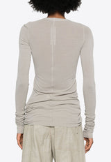 Ribbed Long-Sleeved Top