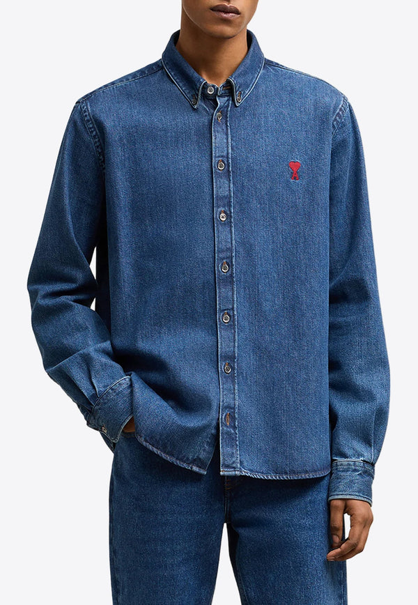 Ami De Coeur Long-Sleeved Denim Shirt