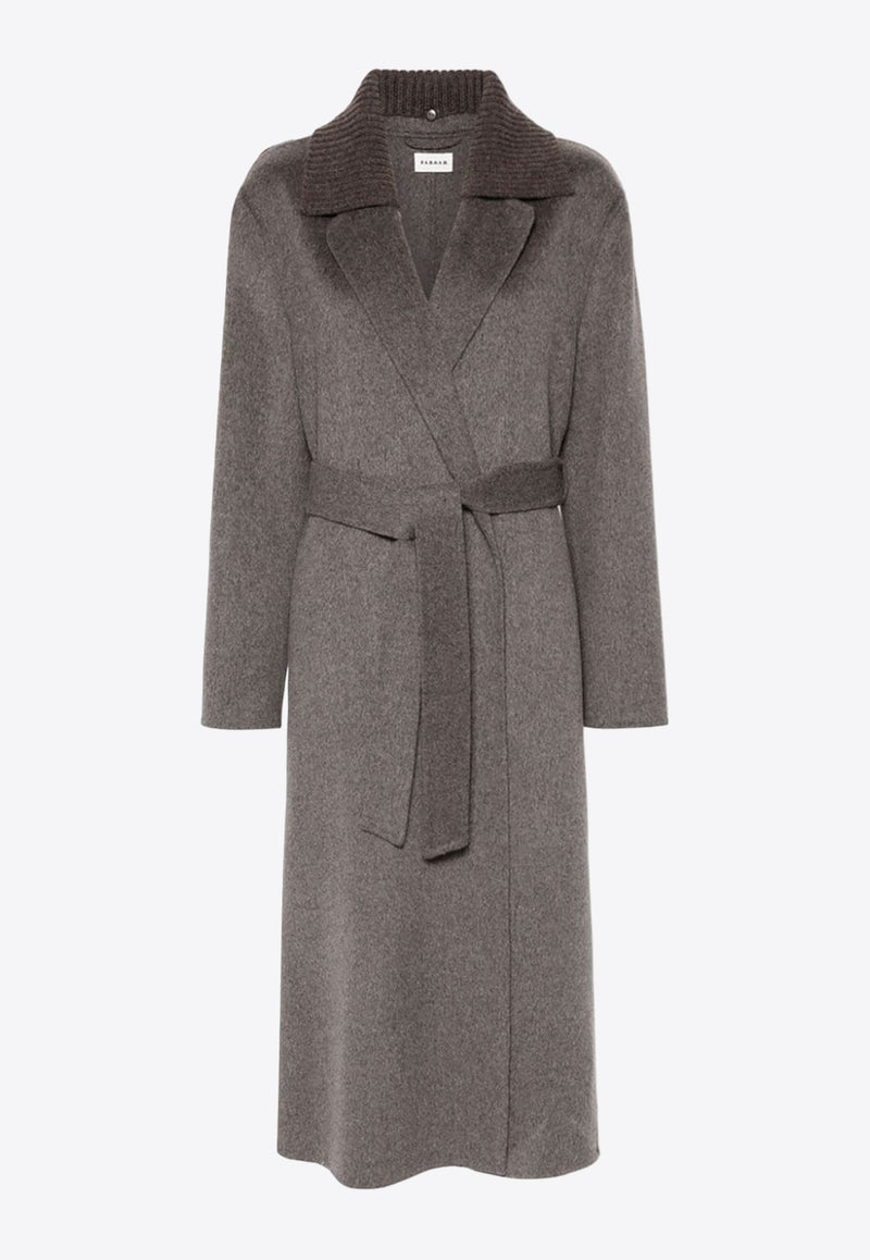 Leak Self-Tie Long Coat