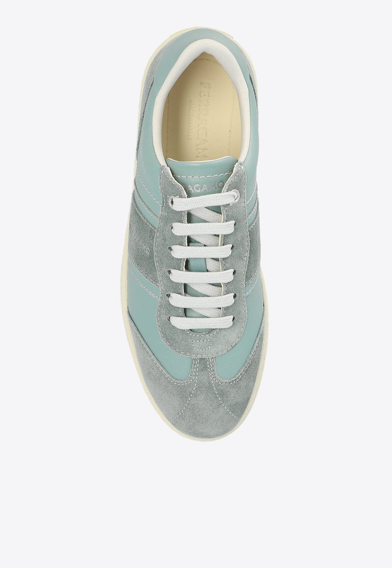 Achille Leather and Suede Sneakers