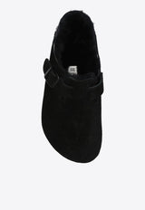 Boston VL Shearling Suede Mules