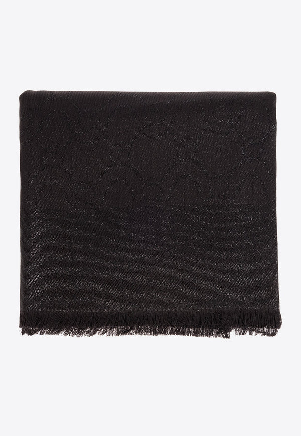 Frayed Wool and Silk Scarf