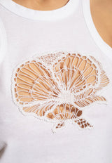 Openwork Pattern Tank Top