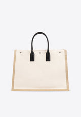 Rive Gauche Leather Tote Bag