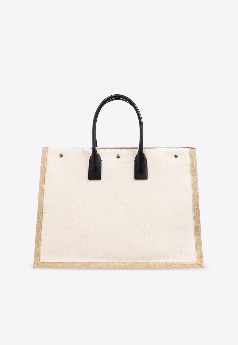 Rive Gauche Leather Tote Bag