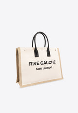 Rive Gauche Leather Tote Bag