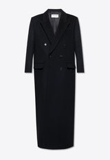 Double-breasted Long Wool Coat