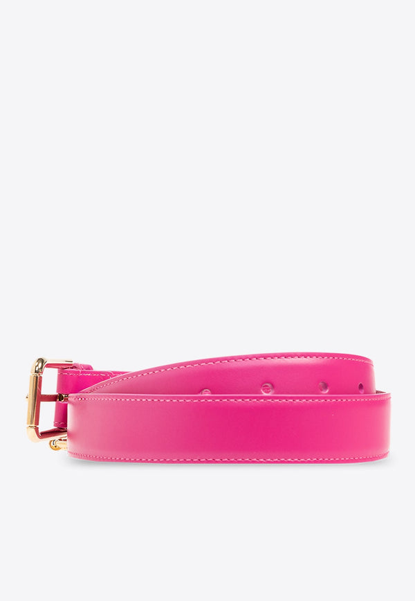 Logo Charm Leather Belt