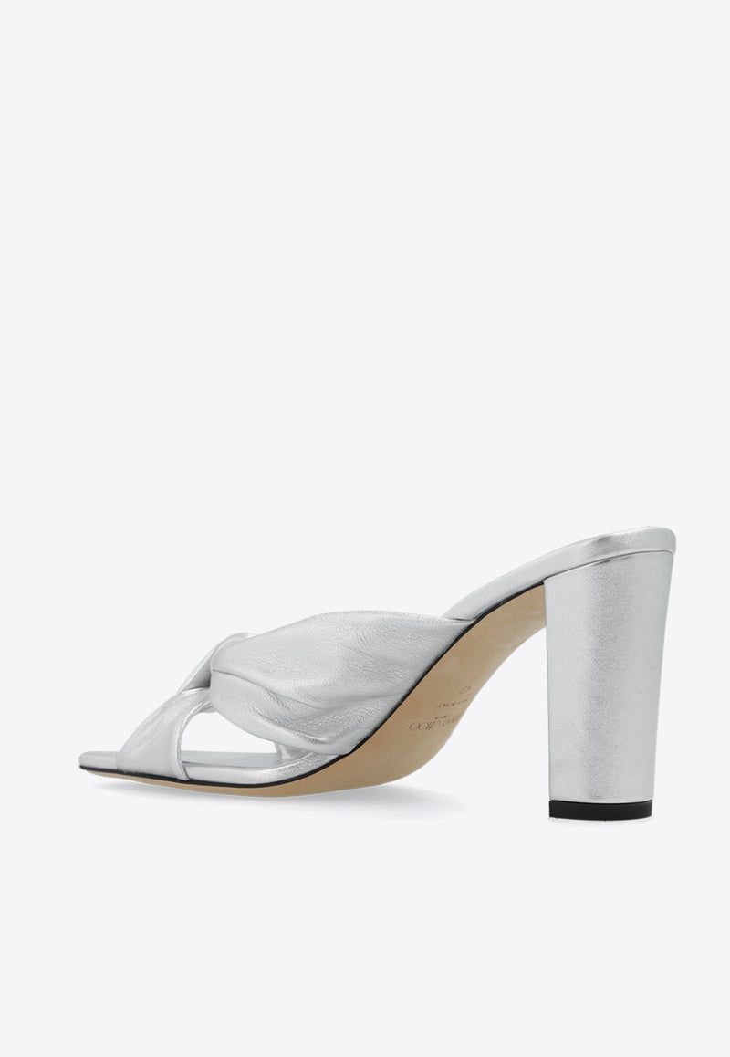 Avenue 85 Metallic Leather Mules