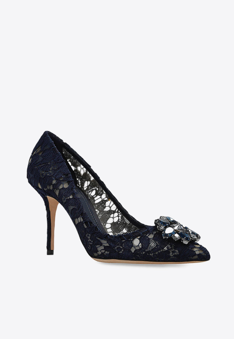 Bellucci 90 Guipure Lace Pumps