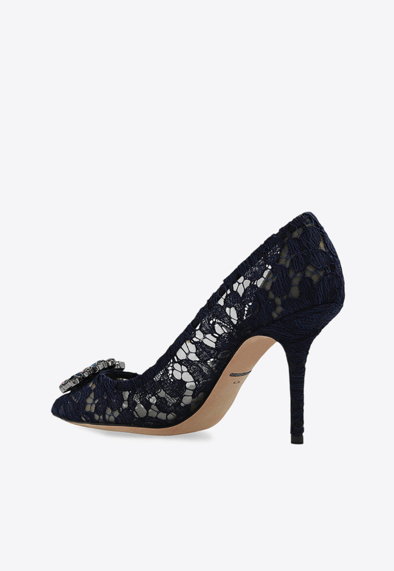 Bellucci 90 Guipure Lace Pumps