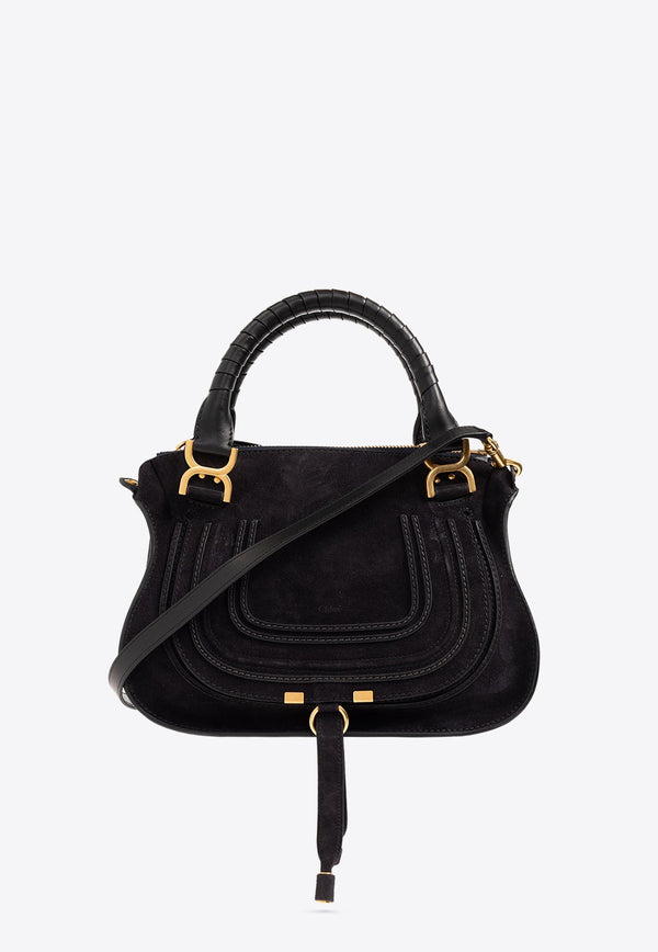 Medium Marcie Suede Shoulder Bag