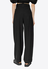 Straight-Leg Tailored Pants