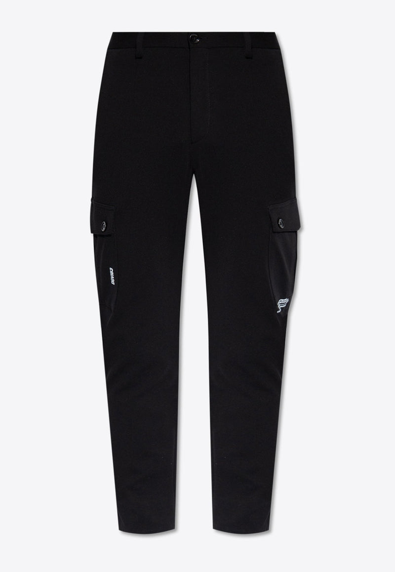 Tapered-Leg Cargo Track Pants