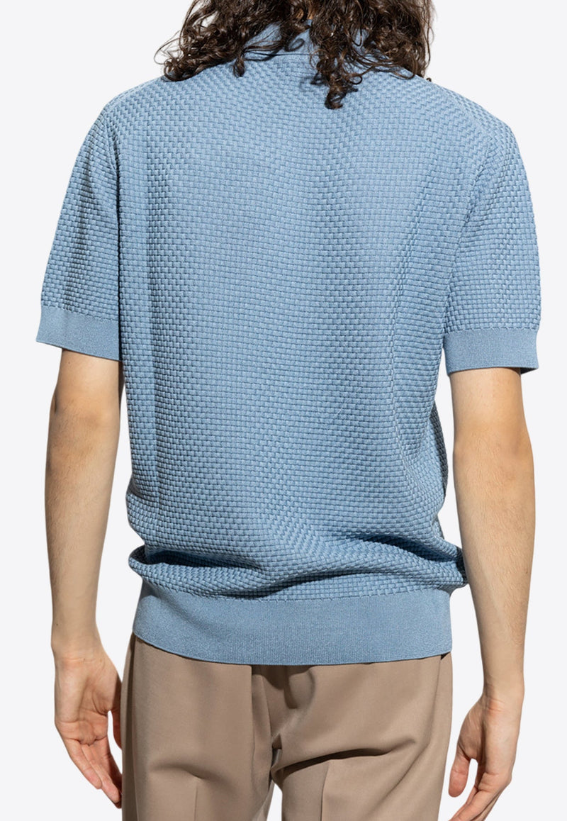 Textured Polo T-shirt