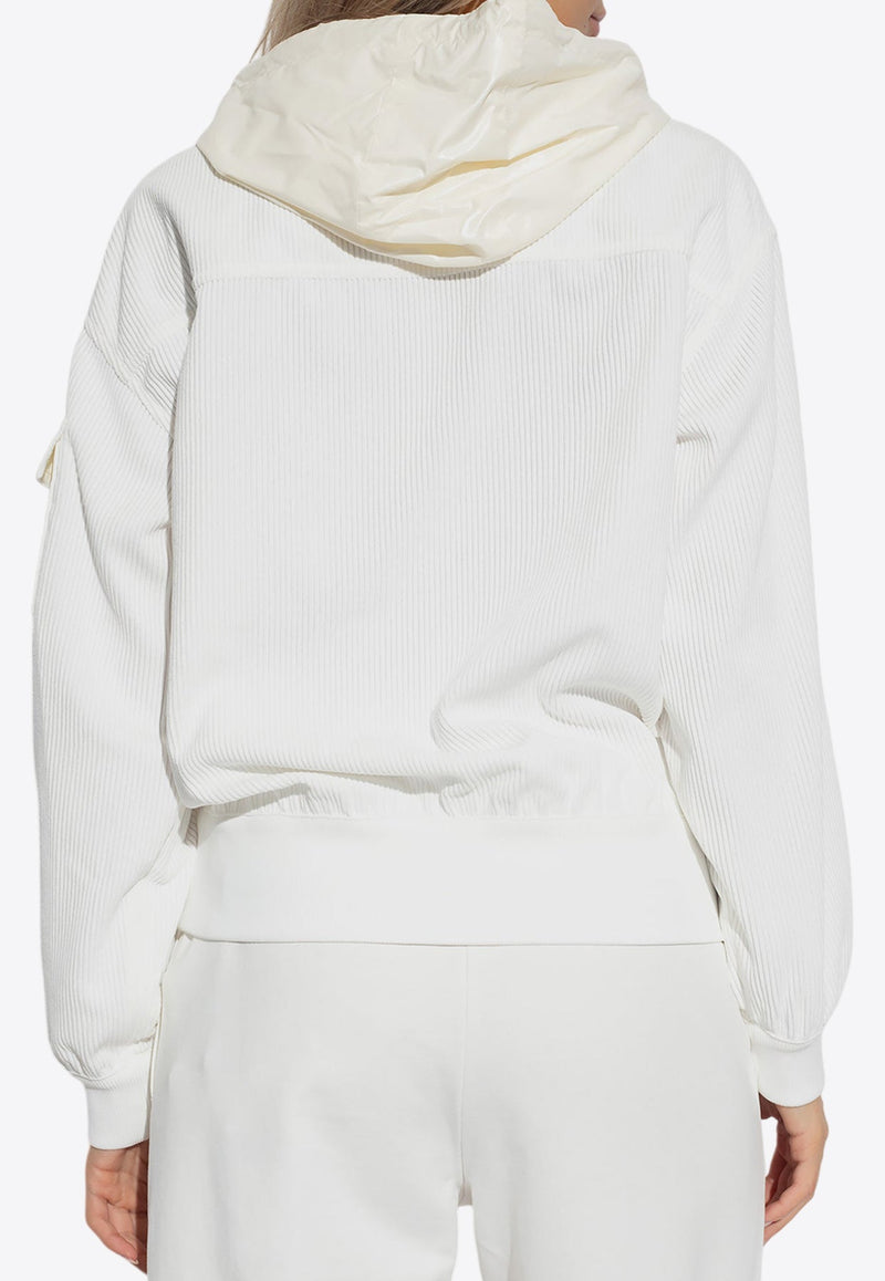 Ribbed Textured Hoodie