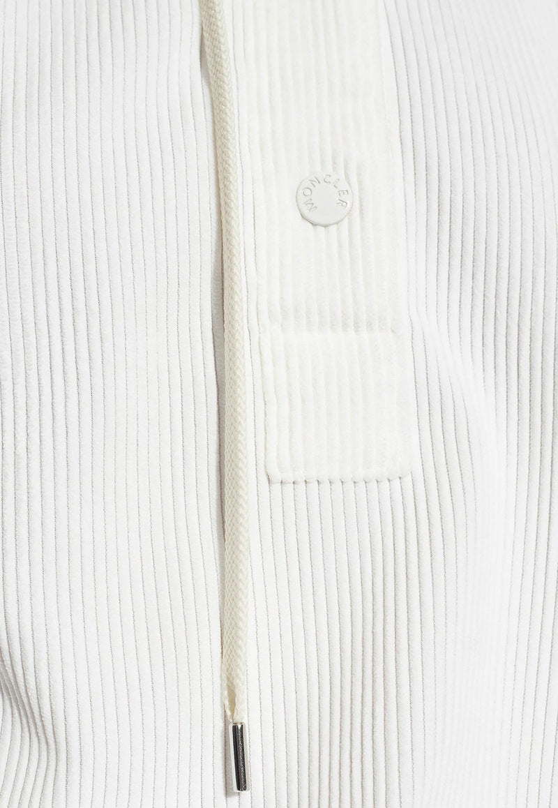 Ribbed Textured Hoodie