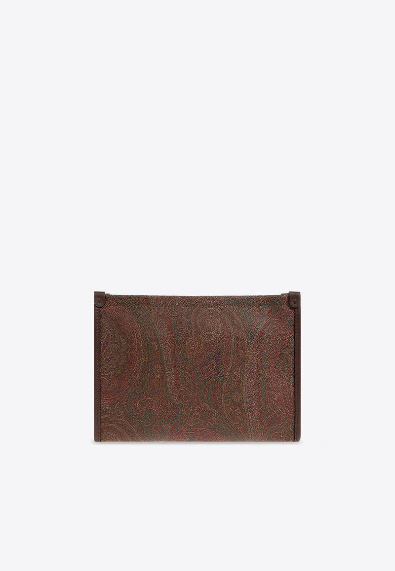 Paisley Jacquard Clutch Bag