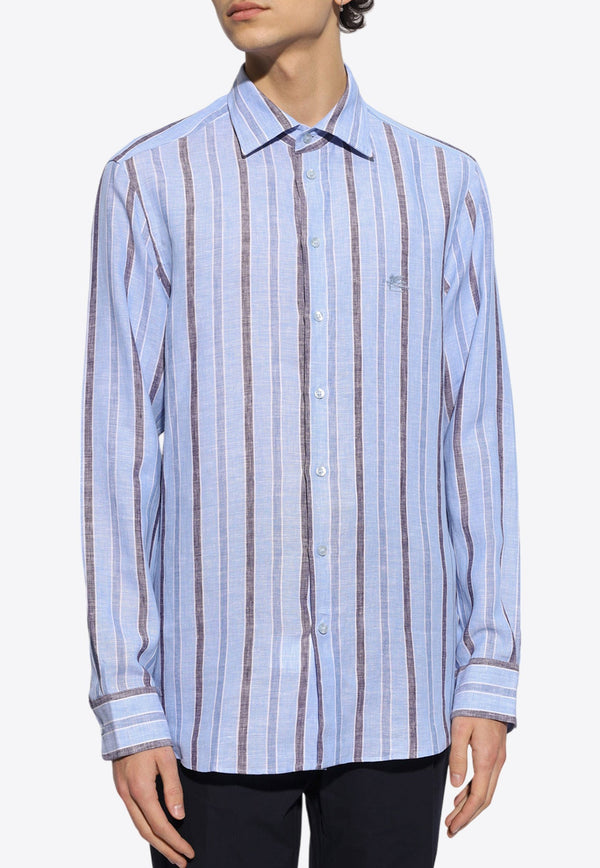 Pegaso Long-Sleeved Stripe Shirt