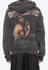 Digit Bacchus Print Hooded Sweatshirt